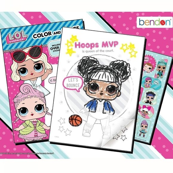 💖3/$15💖 L.O.L. Surprise! Color & Trace Activity Book With Stickers - Picture 3 of 3